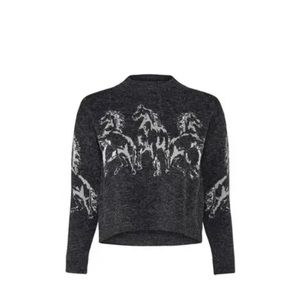 Running Wild Mink Pink horse sweater